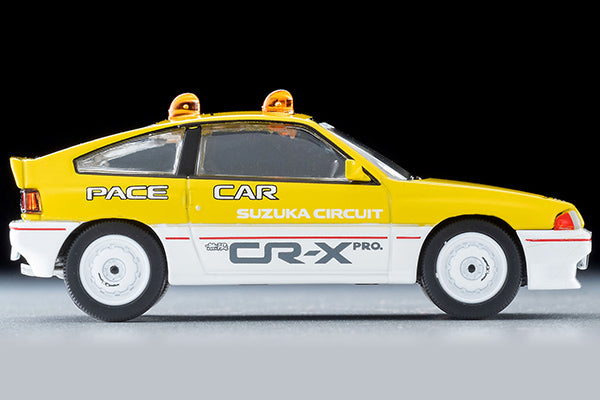 Mô hình xe Tomyca Limited Vintage TLV 1:64 Honda Ballade Sports CR-X MUGEN CR-X PRO Suzuka Circuit Pace Car (yellow/white) | LV-N318b