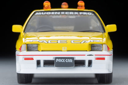 Mô hình xe Tomyca Limited Vintage TLV 1:64 Honda Ballade Sports CR-X MUGEN CR-X PRO Suzuka Circuit Pace Car (yellow/white) | LV-N318b