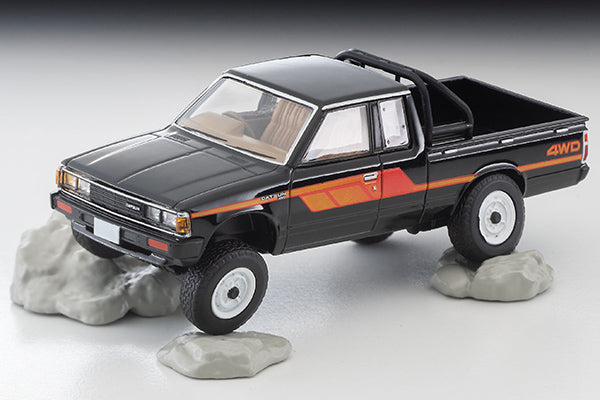 Mô hình xe Tomyca Limited Vintage TLV 1:64 Datsun Truck 4WD King Cab AD (Black) | LV-N320a