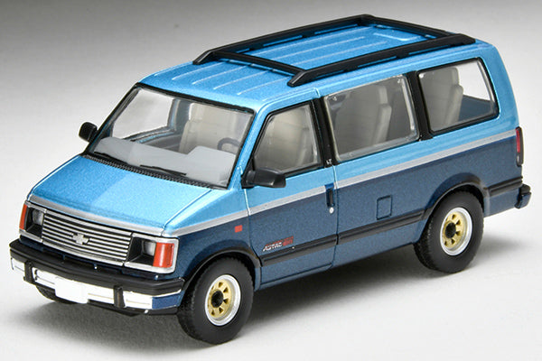 Mô hình xe Tomyca Limited Vintage TLV 1:64 Chevrolet Astro LT AWD (light blue/navy) 1994 model | LV-N325b