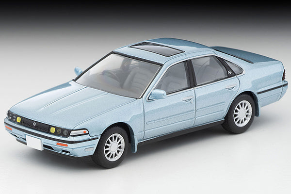 Mô hình xe Tomyca Limited Vintage TLV 1:64 Nissan Cefiro Sport Cruising (Bluish Silver) 1988 model | LV-N335a