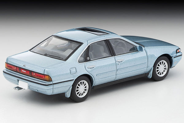 Mô hình xe Tomyca Limited Vintage TLV 1:64 Nissan Cefiro Sport Cruising (Bluish Silver) 1988 model | LV-N335a