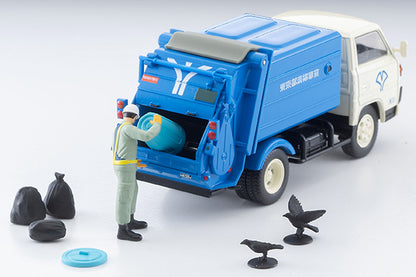 Mô hình xe Tomyca Limited Vintage TLV 1:64 Mitsubishi Fuso Canter Cleaning Truck (White/Blue) | LV-N343a