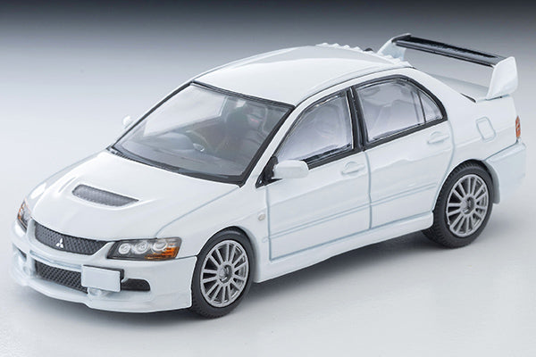 Mô hình xe Tomyca Limited Vintage TLV 1:64 Mitsubishi Lancer GSR Evolution IX MR (Pearl White) 2006 model | LV-N349b