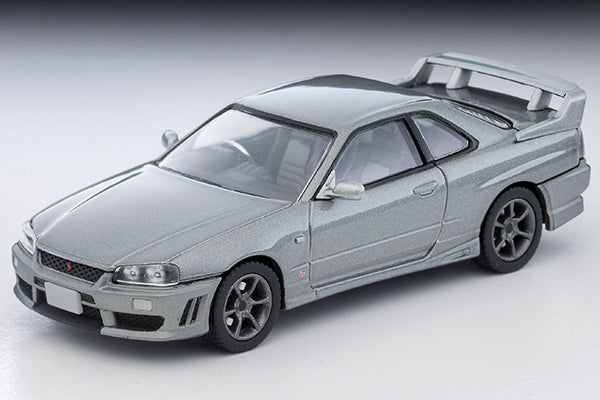 Mô hình xe Tomyca Limited Vintage TLV 1:64 Nissan Skyline 2-door sports coupe 25GT TURBO with optional parts (silver) 2000 model | LV-N353a