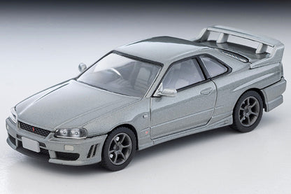 Mô hình xe Tomyca Limited Vintage TLV 1:64 Nissan Skyline 2-door sports coupe 25GT TURBO with optional parts (silver) 2000 model | LV-N353a