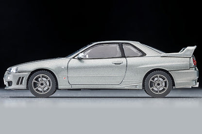 Mô hình xe Tomyca Limited Vintage TLV 1:64 Nissan Skyline 2-door sports coupe 25GT TURBO with optional parts (silver) 2000 model | LV-N353a