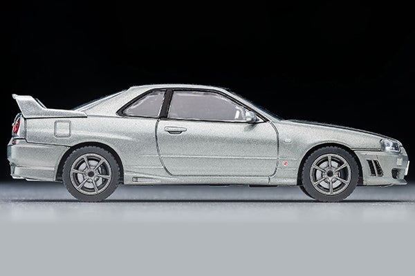 Mô hình xe Tomyca Limited Vintage TLV 1:64 Nissan Skyline 2-door sports coupe 25GT TURBO with optional parts (silver) 2000 model | LV-N353a