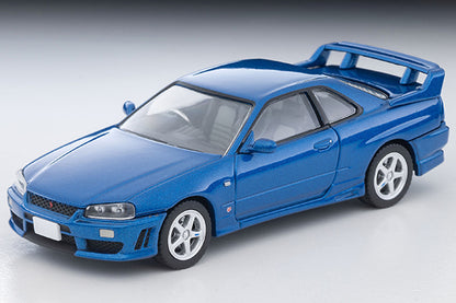 Mô hình xe Tomyca Limited Vintage TLV 1:64 Nissan Skyline 2-door sports coupe 25GT TURBO with optional parts (blue) 2000 model | LV-N353b