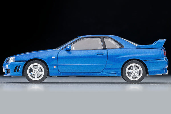 Mô hình xe Tomyca Limited Vintage TLV 1:64 Nissan Skyline 2-door sports coupe 25GT TURBO with optional parts (blue) 2000 model | LV-N353b