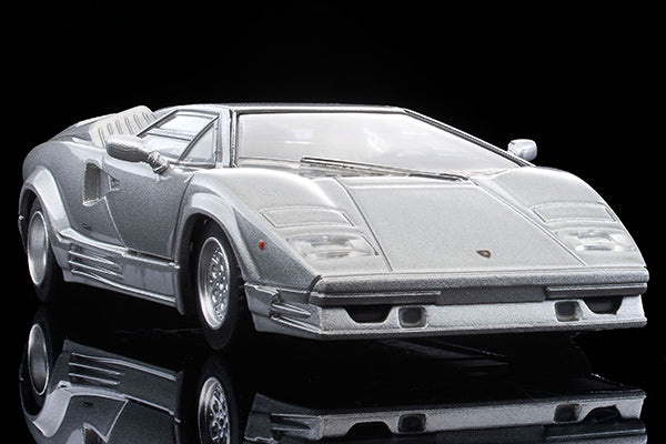 Mô hình xe Tomyca Limited Vintage TLV 1:64 Lamborghini Countach 25th Anniversary (Silver) | LV-N38357-na