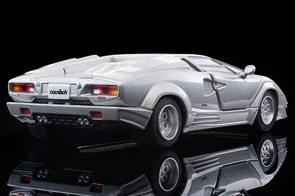 Mô hình xe Tomyca Limited Vintage TLV 1:64 Lamborghini Countach 25th Anniversary (Silver) | LV-N38357-na
