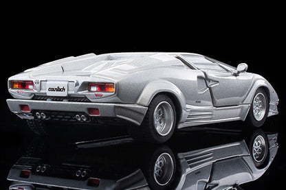 Mô hình xe Tomyca Limited Vintage TLV 1:64 Lamborghini Countach 25th Anniversary (Silver) | LV-N38357-na