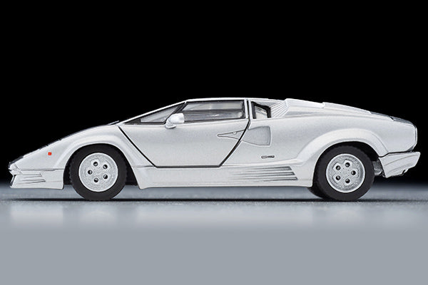 Mô hình xe Tomyca Limited Vintage TLV 1:64 Lamborghini Countach 25th Anniversary (Silver) | LV-N38357-na