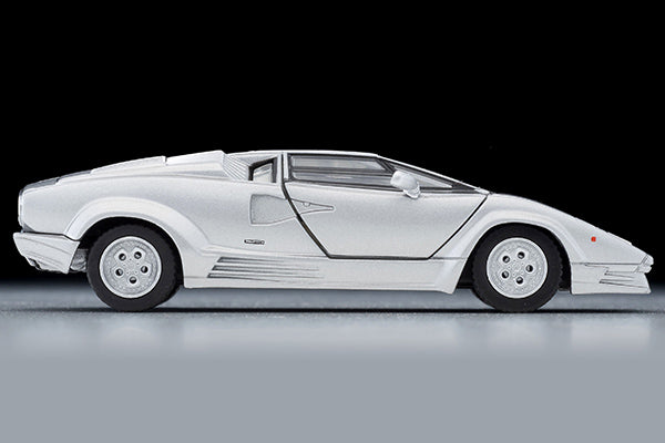 Mô hình xe Tomyca Limited Vintage TLV 1:64 Lamborghini Countach 25th Anniversary (Silver) | LV-N38357-na