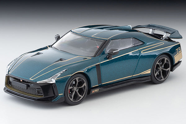 Mô hình xe Tomyca Limited Vintage TLV 1:64 Nissan GT-R50 by Italdesign (dark green) | LV-N40585-na