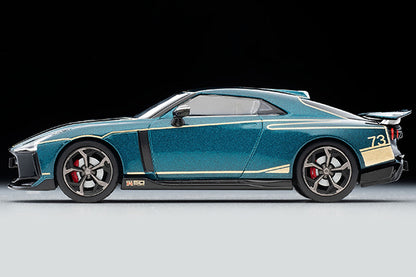 Mô hình xe Tomyca Limited Vintage TLV 1:64 Nissan GT-R50 by Italdesign (dark green) | LV-N40585-na