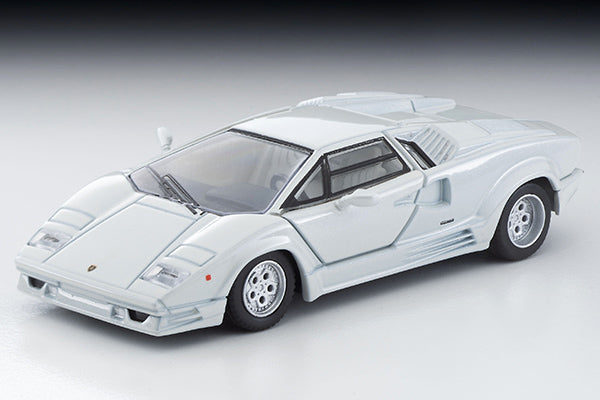 Mô hình xe Tomyca Limited Vintage TLV 1:64 Lamborghini Countach 25th Anniversary (white) | LV-N59580-na