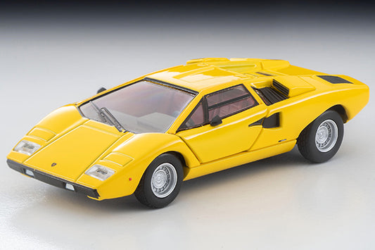 Mô hình xe Tomyca Limited Vintage TLV 1:64 Lamborghini Countach LP400 (yellow) | LV-N61345-na