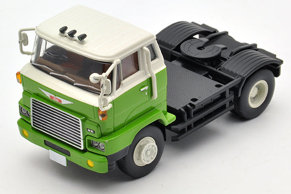 Mô hình xe Tomyca Limited Vintage TLV 1:64 Hino HE366 Car Transporter (Green) | LV-N89a
