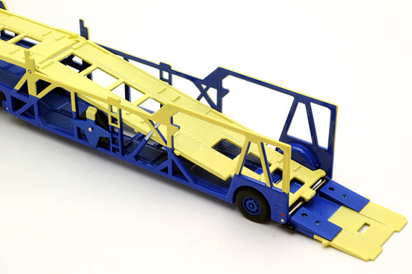 Mô hình xe Tomyca Limited Vintage TLV 1:64 Hino HE366 Car Transporter (Navy/Beige) | LV-N89b