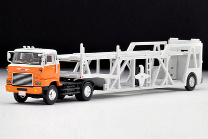 Mô hình xe Tomyca Limited Vintage TLV 1:64 Hino Car Transporter (white/orange) | LV-N89d