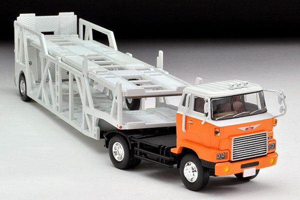 Mô hình xe Tomyca Limited Vintage TLV 1:64 Hino Car Transporter (white/orange) | LV-N89d