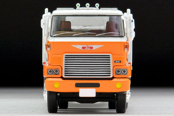 Mô hình xe Tomyca Limited Vintage TLV 1:64 Hino Car Transporter (white/orange) | LV-N89d