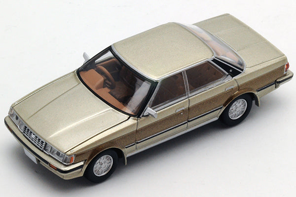 Mô hình xe Tomyca Limited Vintage TLV 1:64 Toyota Mark II Hardtop Grande 1984 model (beige/brown) | LV-N95b