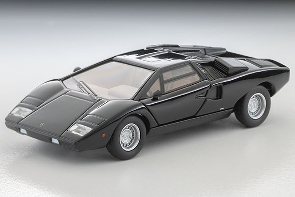 Mô hình xe Tomyca Limited Vintage TLV 1:64 Lamborghini Countach LP400 (black) | LV-N96633-na