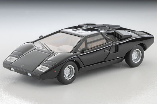 Mô hình xe Tomyca Limited Vintage TLV 1:64 Lamborghini Countach LP400 (black) | LV-N96633-na