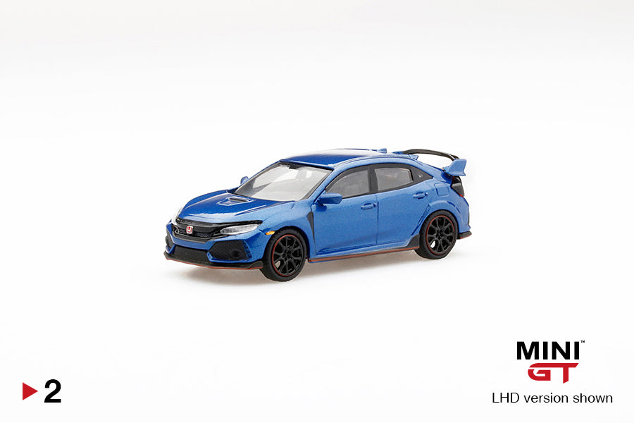 Mô hình xe Mini GT 1:64 Honda Civic Type R (FK8) Aegean Blue Metallic - MGT00002