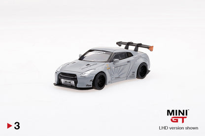 Mô hình xe Mini GT 1:64 LB★WORKS Nissan GT-R (R35) Matte Grey - MGT00003