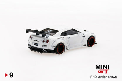 Mô hình xe Mini GT 1:64 LB★WORKS Nissan GT-R (R35) Matte White - MGT00009