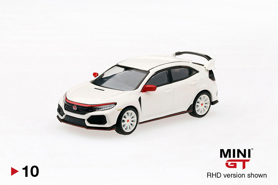 Mô hình xe Mini GT 1:64 Honda Civic Type R (FK8) Championship White Modulo Edition - MGT00010