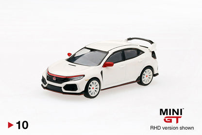 Mô hình xe Mini GT 1:64 Honda Civic Type R (FK8) Championship White Modulo Edition - MGT00010
