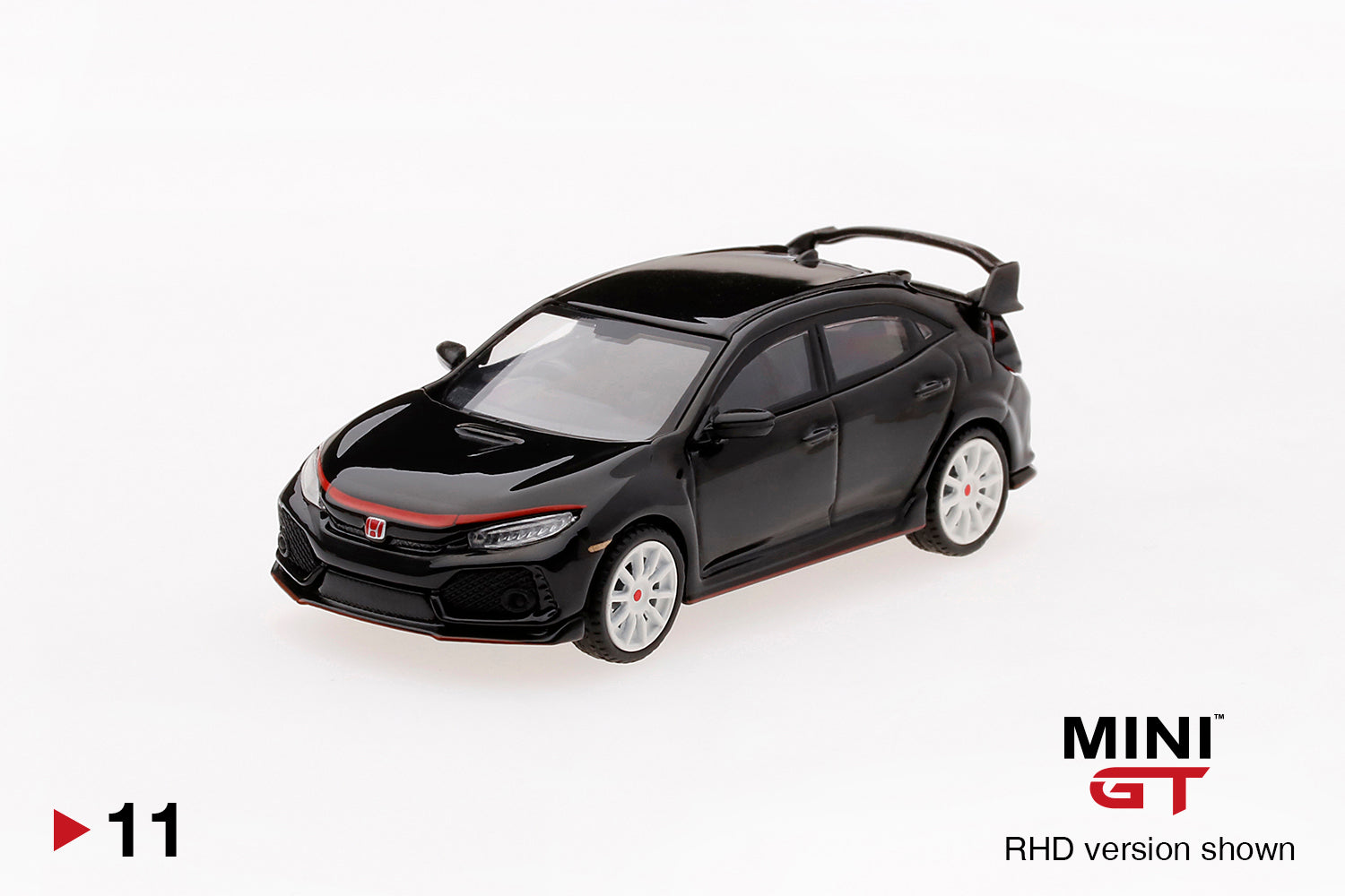 Mô hình xe Mini GT 1:64 Honda Civic Type R (FK8) Crystal Black Modulo Edition - RHD - MGT00011-R