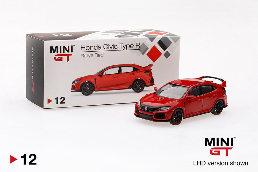 Mô hình xe Mini GT 1:64 Honda Civic Type R (FK8) Rallye Red - MGT00012