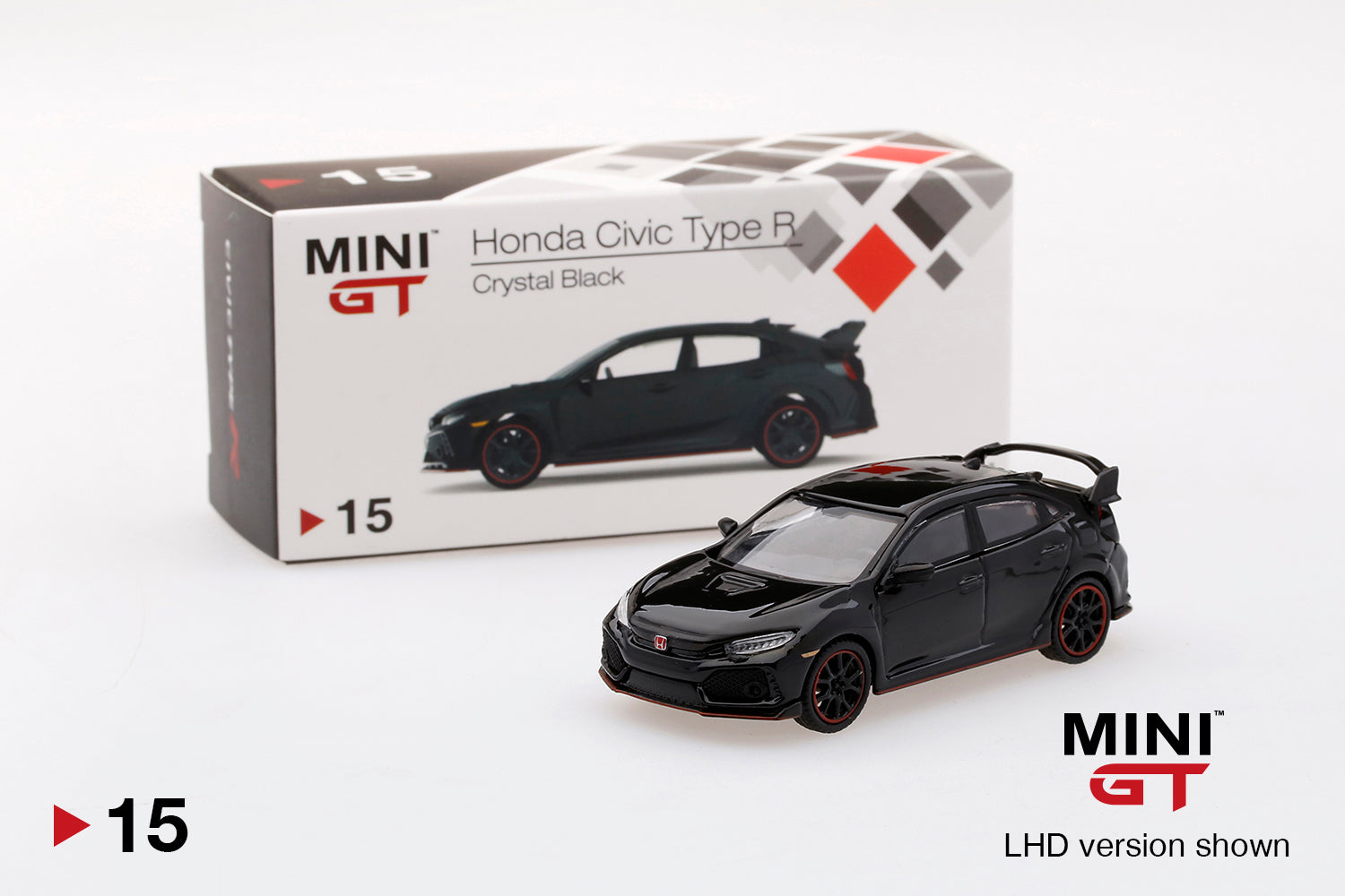 Mô hình xe Mini GT 1:64 Honda Civic Type R (FK8) Crystal Black - MGT00015