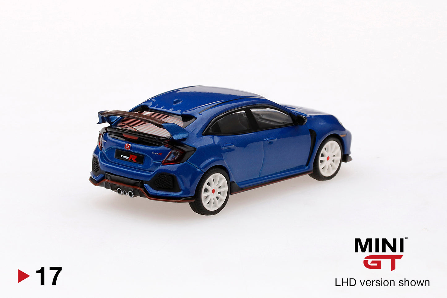 Mô hình xe Mini GT 1:64 Honda Civic Type R (FK8) Aegean Blue Modulo Edition - MGT00017