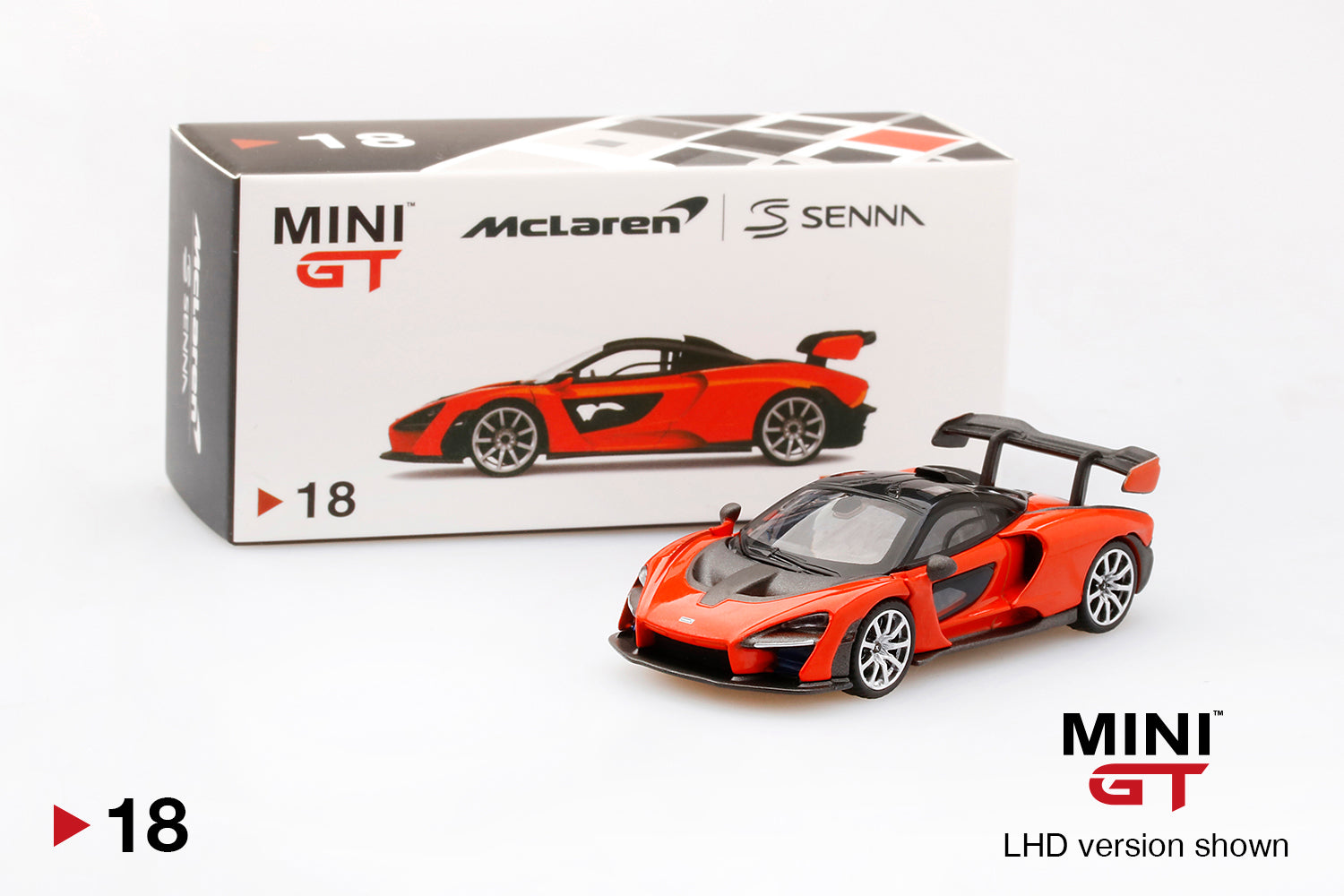 Mô hình xe Mini GT 1:64 McLaren Senna Mira Orange - MGT00018