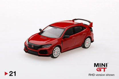 Mô hình xe Mini GT 1:64 Honda Civic Type R (FK8) Rallye Red Modulo Edition - MGT00021
