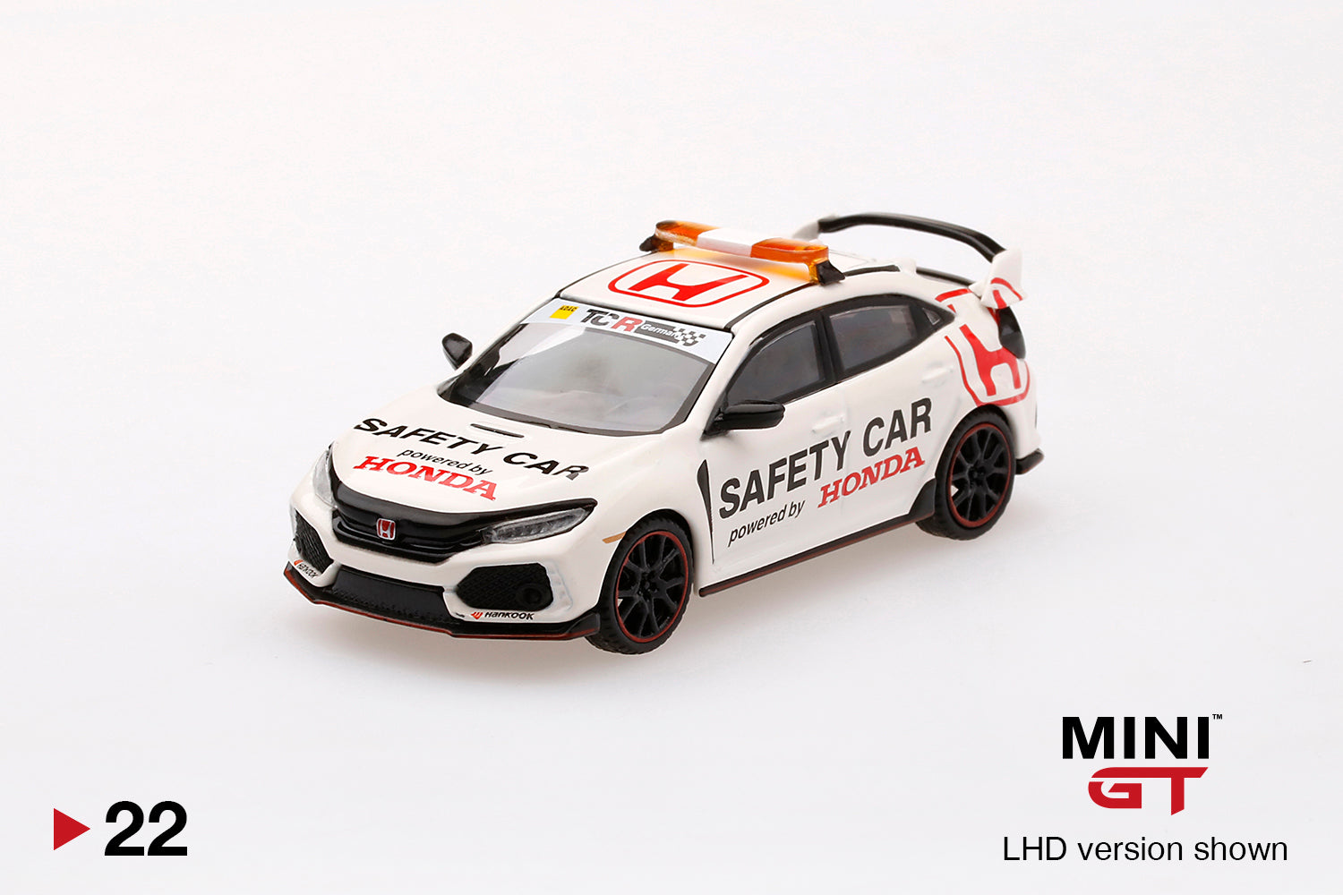 Mô hình xe Mini GT 1:64 Honda Civic Type R (FK8) ADAC TCR Germany Safety Car - MGT00022-L