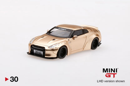Mô hình xe Mini GT 1:64 LB★WORKS Nissan GT-R (R35) Satin Gold - MGT00030-MJ