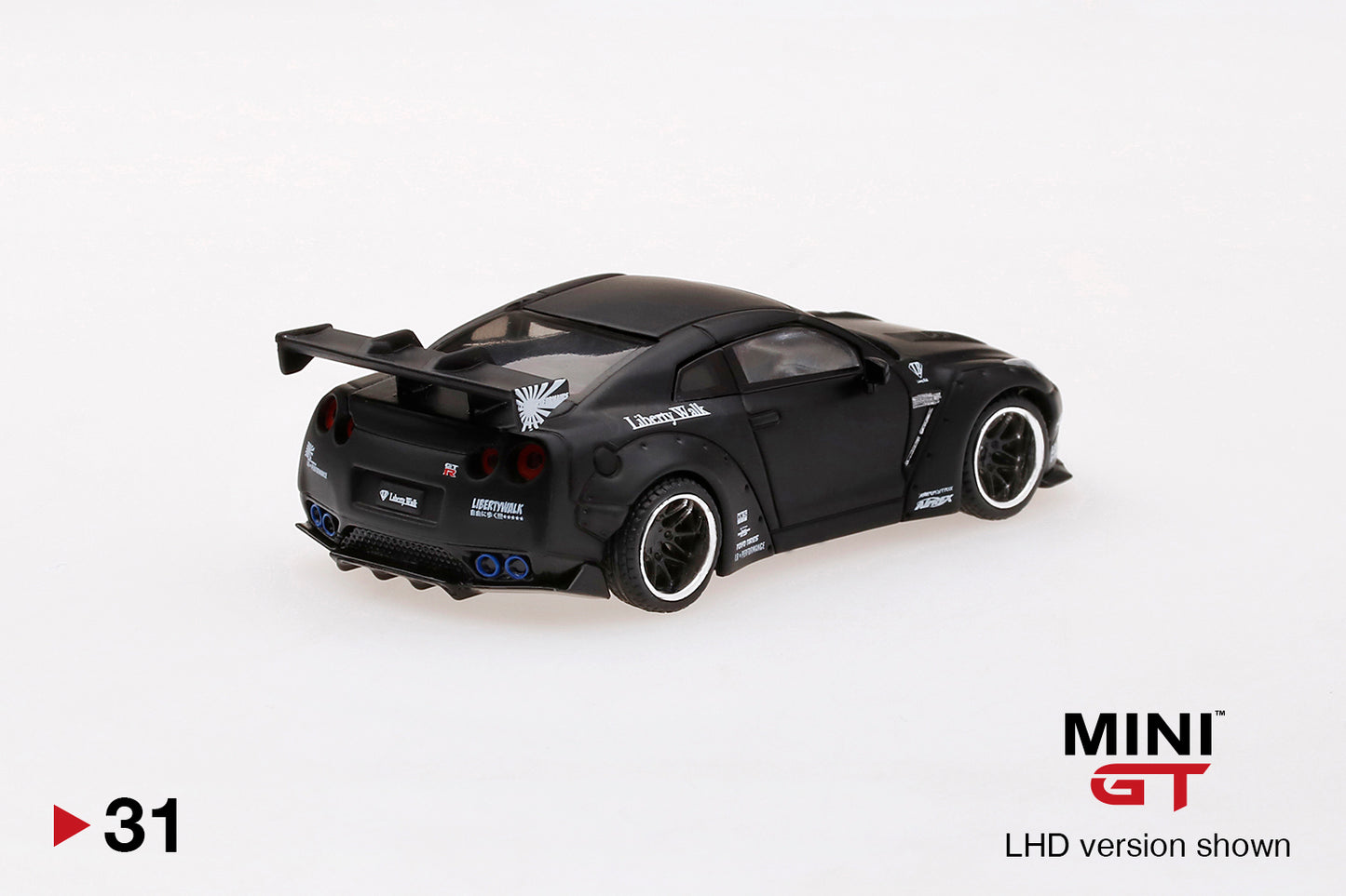 Mô hình xe Mini GT 1:64 LB★WORKS Nissan GT-R (R35) Matte Black - MGT00031