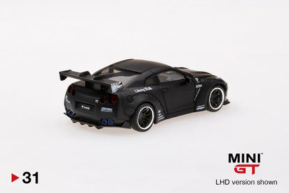 Mô hình xe Mini GT 1:64 LB★WORKS Nissan GT-R (R35) Matte Black - MGT00031