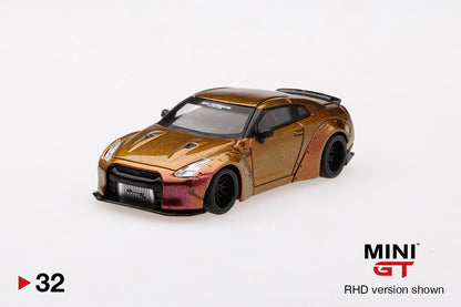 Mô hình xe Mini GT 1:64 LB★WORKS Nissan GT-R (R35) Magic Bronze - MGT00032-R