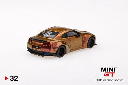 Mô hình xe Mini GT 1:64 LB★WORKS Nissan GT-R (R35) Magic Bronze - MGT00032-R