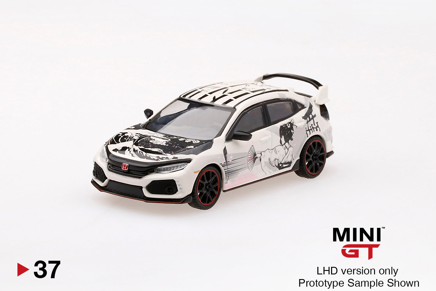 Mô hình xe Mini GT 1:64 1/64 Honda Civic Type R (FK8) ArtCar Manga - 2018 Paris Autoshow - MGT00037