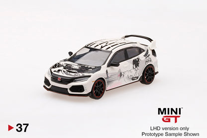 Mô hình xe Mini GT 1:64 1/64 Honda Civic Type R (FK8) ArtCar Manga - 2018 Paris Autoshow - MGT00037